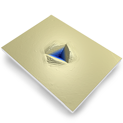 indentation 3d image on rtec universal profiler