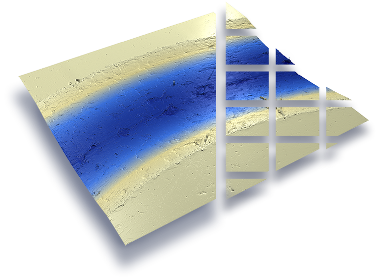 Automatic Stitching Data Using Rtec Optical Profilometer coating failure data