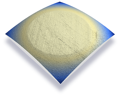 3D-view-of-wear-of-the-surface 3D view of wear of the surface by Rtec Instruments 3D Optical Profilometer