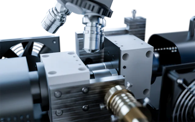 Twin Roller Tester for evaluating rolling contact fatigue and wear under simulated operating conditions.
