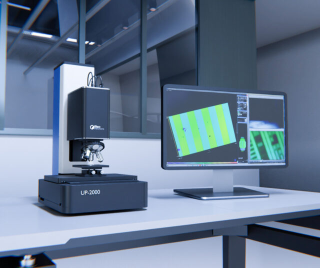 Front view of the UP-2000 3D Optical Profiler for non-contact surface metrology and white light interferometry.