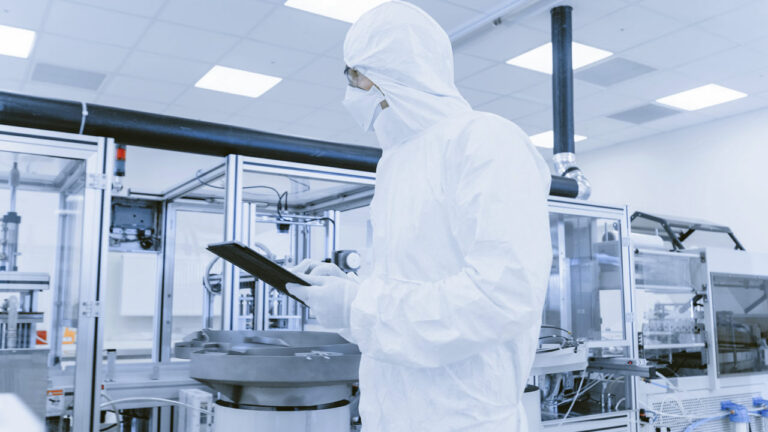 Thin-film coating deposition in semiconductor cleanroom for wafer fabrication and microelectronics manufacturing