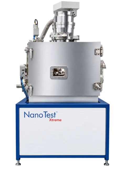 NanoTest Xtreme performing high-temperature nanoindentation under controlled vacuum for accurate nanomechanical characterization.