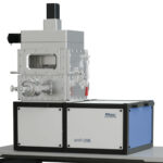 Cryogenic tribometer with liquid helium cooling for ultra-low-temperature friction and wear testing.
