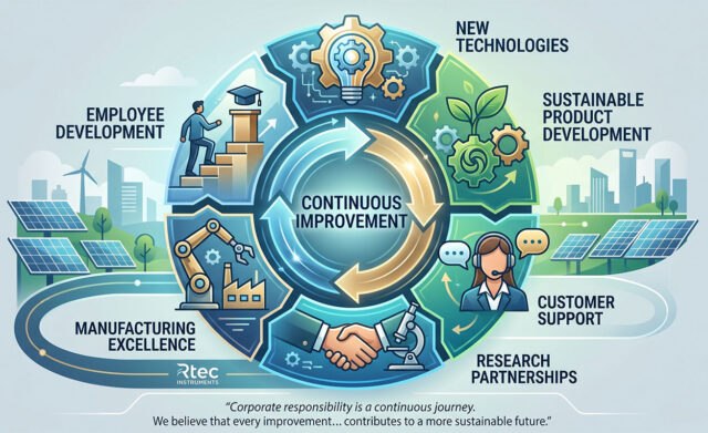 Continuous Improvement Illustration representing Friction's commitment to continuous improvement through innovation, quality, efficiency, and operational excellence.